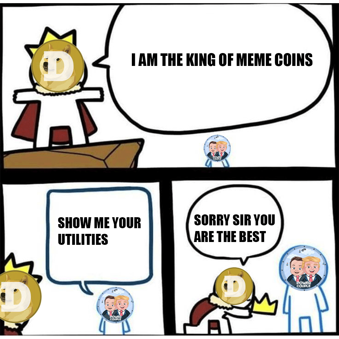 Bow before the king of meme coins! No utility No problem!