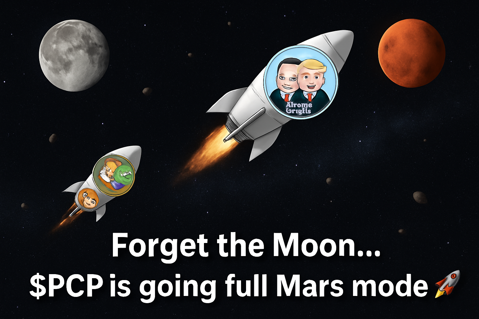 Forget the Moon? $PCP said next stop is Mars🚀