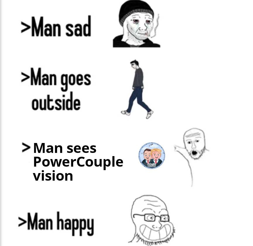 Man becomes happy