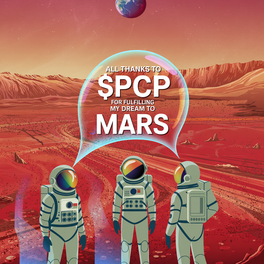 All thanks for $PCP for taking us to mars