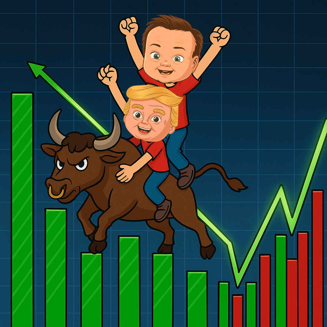 Hold on tight… this bull has no brakes! 😂📈