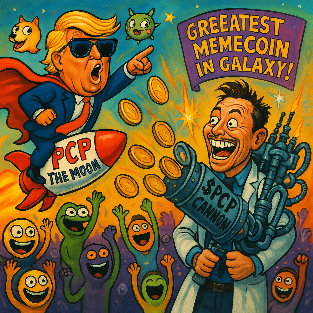 PCP to the Moon: Greatest Memecoin in the Galaxy!
