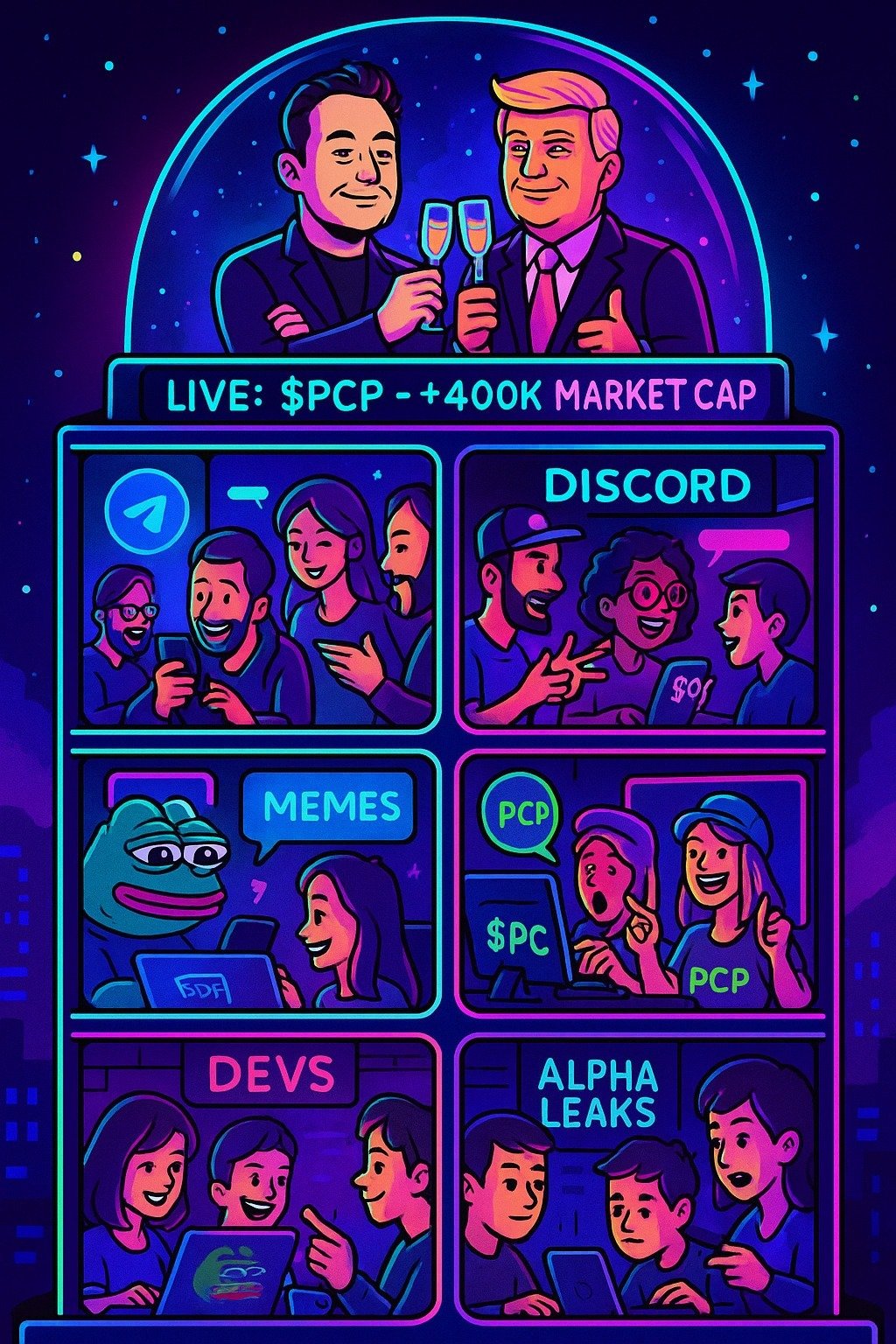 $PCP to the Moon – Powered by Elon, Trump & the Community