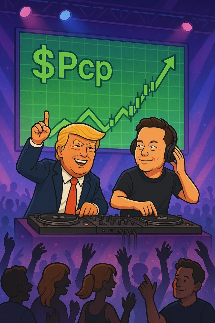 Pump It Up: $Pcp to the Moon with Trump & Musk 🎧📊
