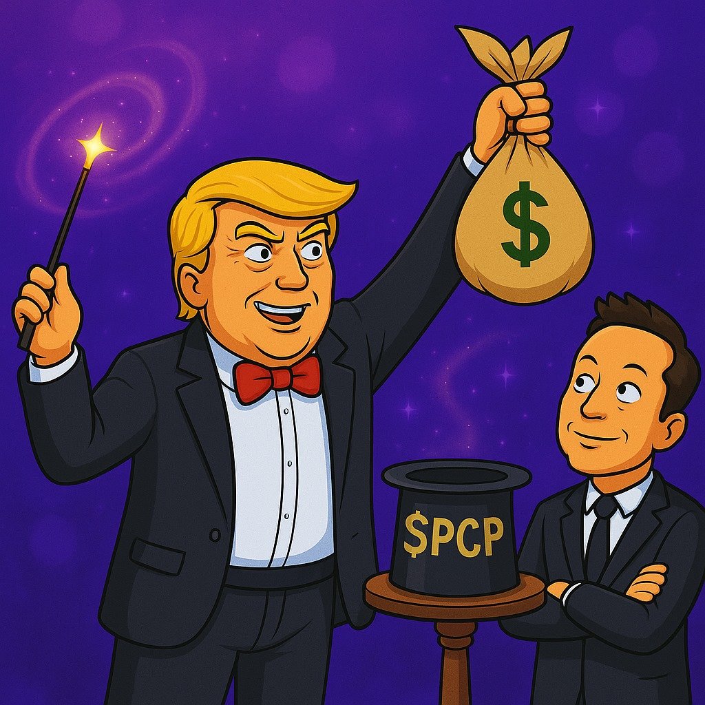 Trump unleashes the power of $PCP, turning magic into money — and Elon’s watching the dollars flow