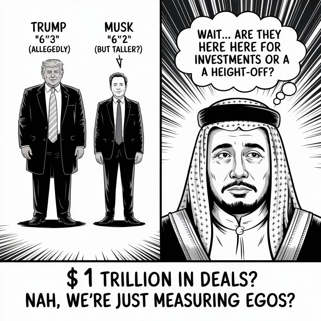 Trump vs Musk Billion-Dollar Deals or Just a Height-Off? 😂😂