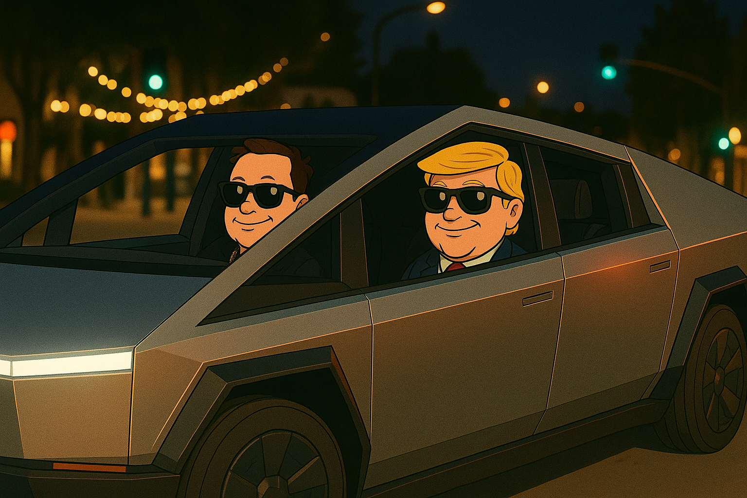 Cruising the Future: Power Couple in the Cybertruck